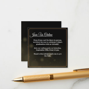 Recepción Elegante tarjeta de inscripción moderna para la fi