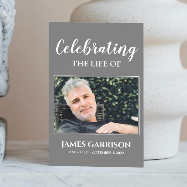 Recepción Elegante tarjeta de oraciones funerales blancos gr (Subido por el creador)