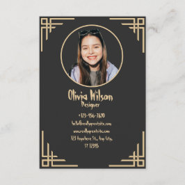 Recepción Elegante tarjeta de visita para Relieve metalizado