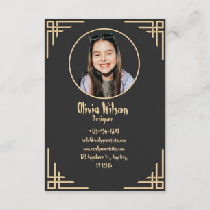Recepción Elegante tarjeta de visita para Relieve metalizado
