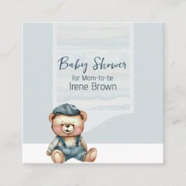 Recepción Encantadora tarjeta de gabinete Baby Shower QR Cod