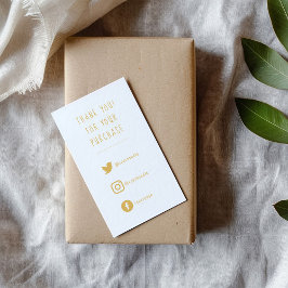 Recepción Enlaces sociales, tarjeta de inserción de pedido d