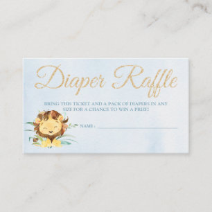 Recepción Entradas de la tarjeta Raffle de Lion Diaper para 