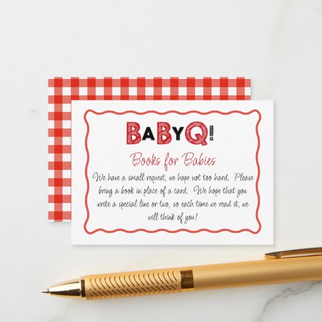 Recepción Es un libro de Q Books para bebés tarjeta (Anverso/Reverso In Situ)