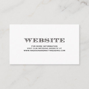 Recepción Estar Casados   Tarjeta de sitio web de boda