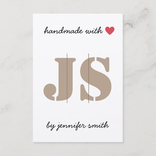 Recepción Fabricado a mano con soporte de la tarjeta de visu (Anverso)