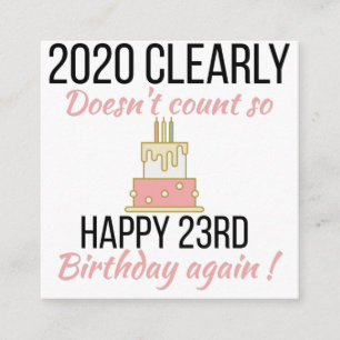 Recepción Feliz cumpleaños 24, divertida tarjeta de cumpleañ