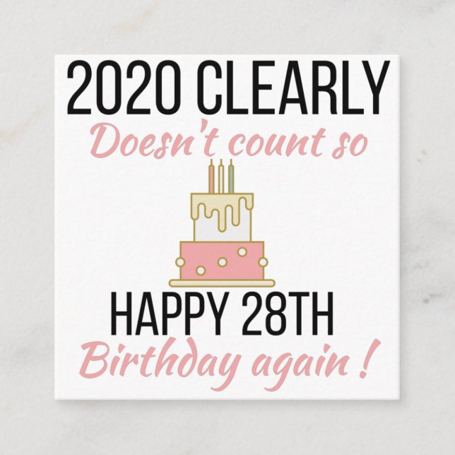 Recepción Feliz cumpleaños 29, divertida tarjeta de cumpleañ (Anverso)