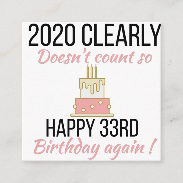 Recepción Feliz cumpleaños 34, divertida tarjeta de cumpleañ (Anverso)
