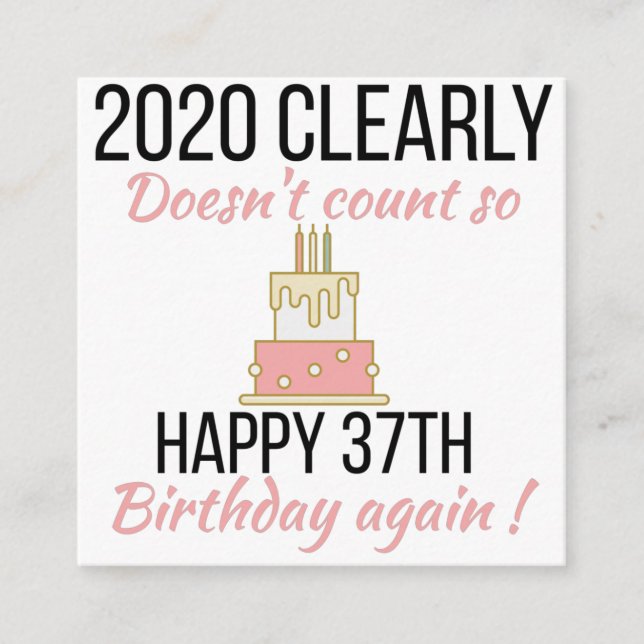Recepción Feliz cumpleaños 38, divertida tarjeta de cumpleañ (Anverso)