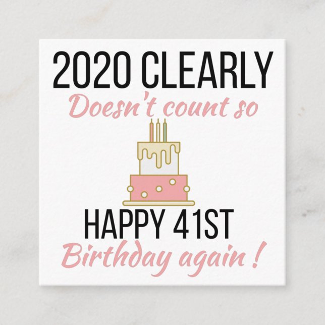 Recepción Feliz cumpleaños 42, divertida tarjeta de cumpleañ (Anverso)