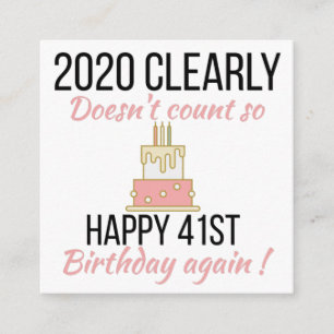 Recepción Feliz cumpleaños 42, divertida tarjeta de cumpleañ