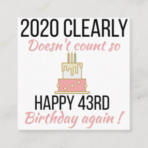 Recepción Feliz cumpleaños 44, divertida tarjeta de cumpleañ