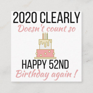 Recepción Feliz cumpleaños número 53, divertida tarjeta de c