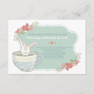 Recepción Fiesta de té de Baby Shower traiga una tarjeta de