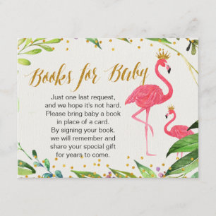 Recepción Flamingo - Libros para la tarjeta de inserción par