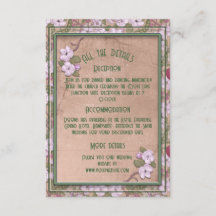 Flor de manzano - Tarjeta de cerramiento