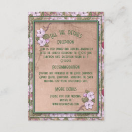 Recepción Flor de manzano - Tarjeta de cerramiento