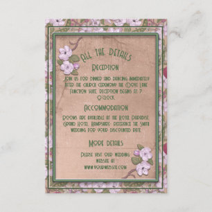 Recepción Flor de manzano - Tarjeta de cerramiento