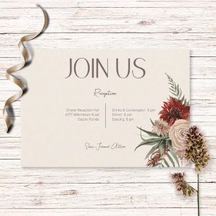 Recepción floral Boho Rust & Cream Fall