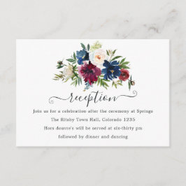 Recepción floral de color de agua de Bordo y Marin