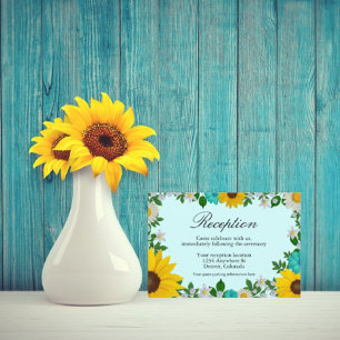 Recepción Floral de Girasoles Rústicos