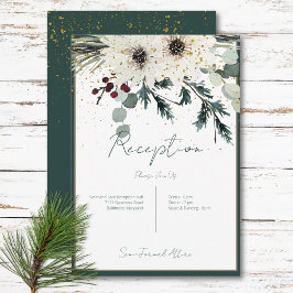 Recepción floral de invierno de Berries rústicas