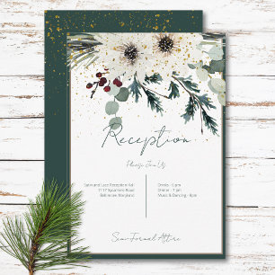 Recepción floral de invierno de Berries rústicas