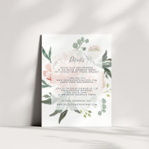 Floral de verano medio | Tarjeta de detalles de in