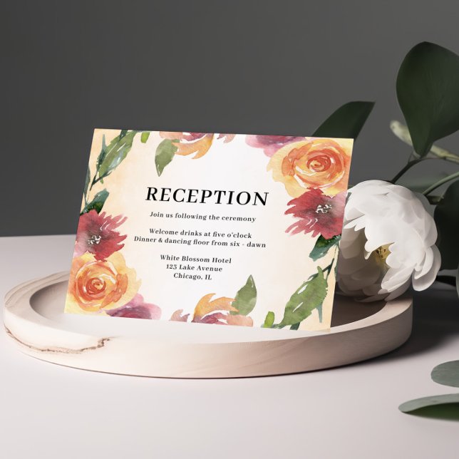 Recepción Floral Naranja Rojo Verano  (Subido por el creador)