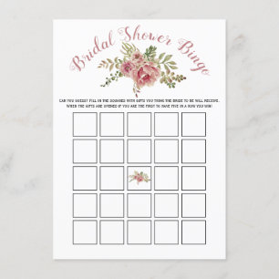 Recepción Flores rosadas rosas polvorientas tarjeta de juego