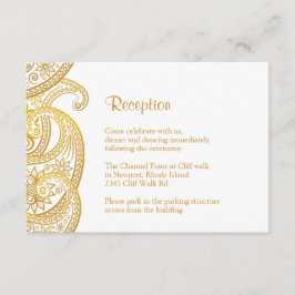 Recepción Gold Paisley, Boda indio tradicional