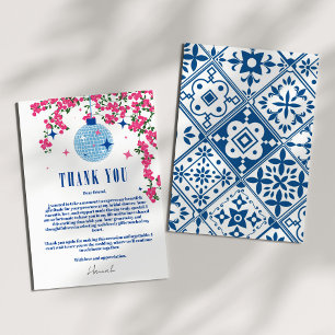 Recepción Gracias tarjeta de ducha de novia de Bougainvillea