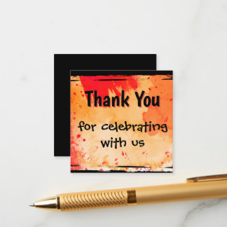 Recepción Gracias Tarjeta de inscripción