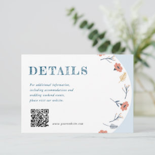 Recepción Hermosa tarjeta de gabinete de Boda floral intempo