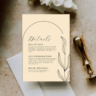 Recepción Hermosa tarjeta de gabinete de detalles del Boda