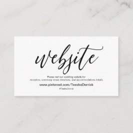 Recepción Hermosa tarjeta de gabinete de detalles del sitio 