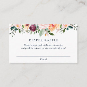 Recepción Hora para la tarjeta de inserción de Tea Diaper Ra