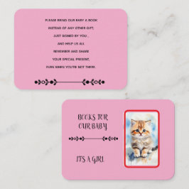 Recepción Imagen de gato Tarjeta de Enclusura rosa