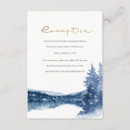 RECEPCIÓN INDIGO INK BLUE MOUNTAIN LAKE WEDDING
