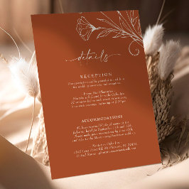 Recepción Información de script de terracota de tarjeta de d