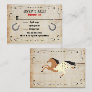 Recepción Inserción de tarjeta de gabinete de Western Cowboy