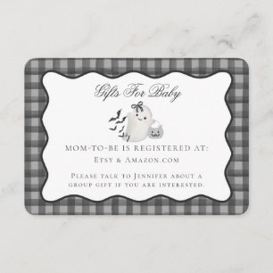 Recepción Inserción de tarjeta de registro Ghost Cute de Gin