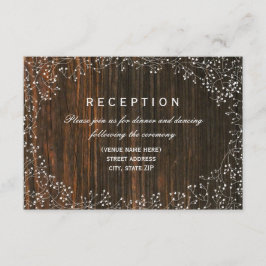 Recepción inspirada en Baby's Breath Barnwood