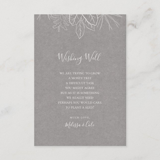 Recepción Invierno ruso | Tarjeta de Boda gris deseable (Anverso)