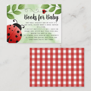 Recepción Ladybug Books para la tarjeta de cierre para bebés