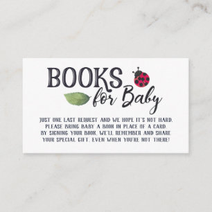 Recepción Ladybug Books para la Tarjeta de Gabinete para Niñ