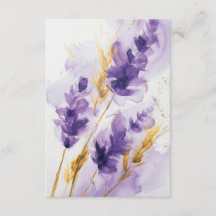Recepción Lavender Tarjeta RSVP Floral de color de agua dora