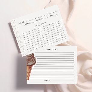 Recepción Le han sacado la tarjeta de receta de chocolate pa