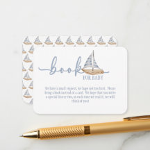 Libro de regalo para bebé niño Sail para tarjeta d